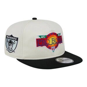 New Era Las Vegas Raiders Golfer Snapback Hat Cap 1991 Pro Bowl Side Patch